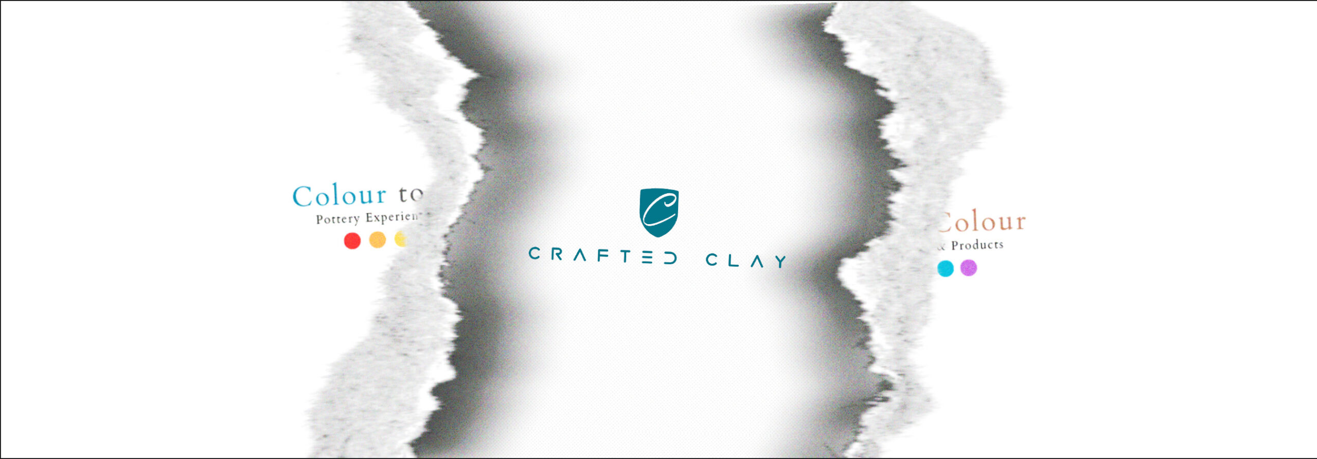 Pottery Studio 9 Crafted Clay branding banner showcasing the studio's refreshed look and focus on pottery experiences and ceramic products.